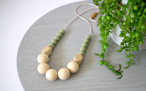 Lillian Silicone & Wood Necklace