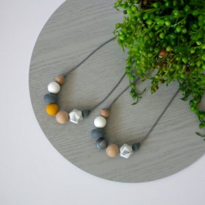 Trestles Beech Wood & Silicone Necklace